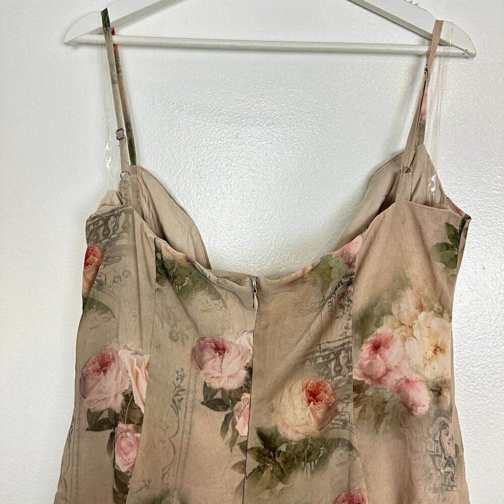 HOUSE OF CB Christiana Floral Minidress in Vintage Floral Size Large+ (Plus Cup) - Picture 9 of 12